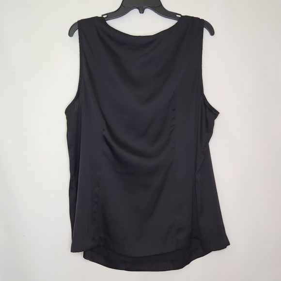 Fashion Bug Pleated Scoop Neck Sleeveless Top women's size 1x - Picture 5 of 12